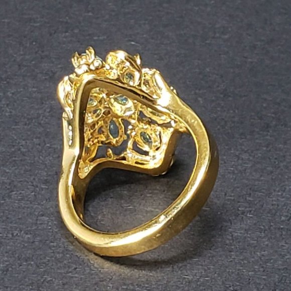 Vintage Ladies Cocktail Ring Size 8 - Picture 5 of 6